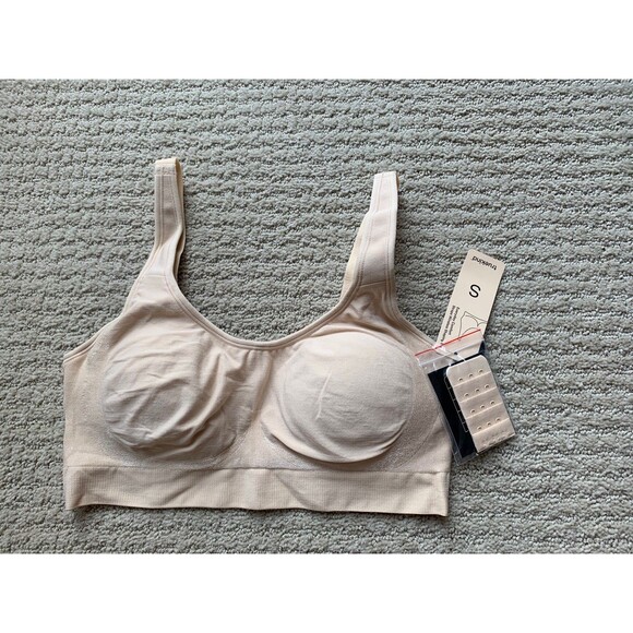 Truekind Everyday Comfort Straps Wireless Tan Convertible Bra Sz S New - Picture 1 of 7